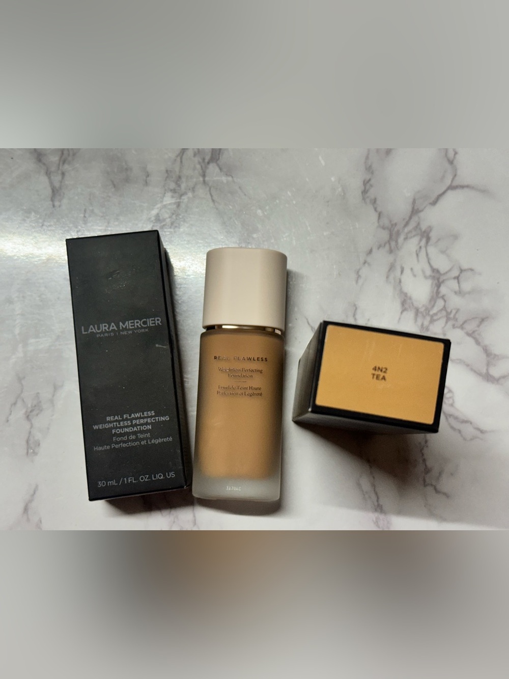 laura mercier Real Flawless Weightless Foundation — 4N2 Tea Medium Tan